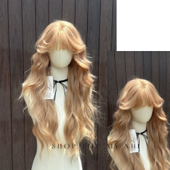 Tóc Giả Nguyên Đầu Dệt Kim Mái Thưa Cúp Xù Baby NG02 60cm