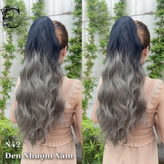 Tóc giả Ngoạm Xù sóng MCN42 Nhuộm Loang Maù (kèm dưỡng + lược)