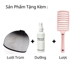 Tóc Giả Dệt Kim Xoăn Layer Mái Bay v2dk03 60cm