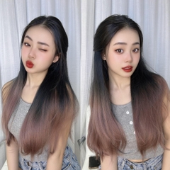 Kẹp Chữ U thẳng 60cm Phụ nữ Thẳng Tóc giả Dệt Tiện ích mở rộng