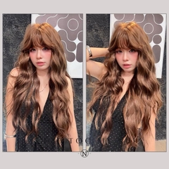 Tóc Giả Nguyên Đầu Dệt Kim Mái Thưa Cúp Xù Baby NG02 60cm