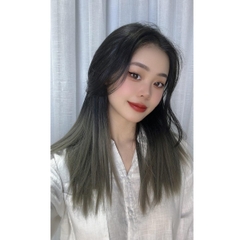 Kẹp U đen nhuộm xám 45cm thẳng