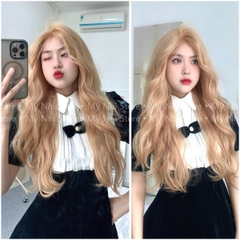 Tóc Giả Dệt Kim Hai Mái Xù Sóng V2DK01