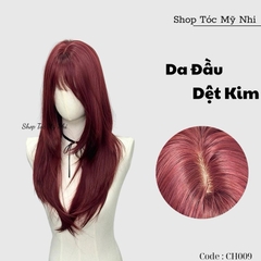 Tóc Giả  Dệt Kim Mái Thưa Cúp Baby CH009 60cm