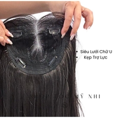 Tóc Mái Phủ Hói Siêu Lưới U Tóc Giả Mái Bay Xoăn Lơi Dài MP05 55cm