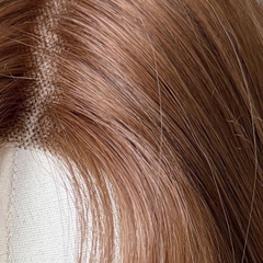 Siêu Da Đầu Lưới T Mái Thưa Tóc Giả Ngắn Thẳng CC19 35cm