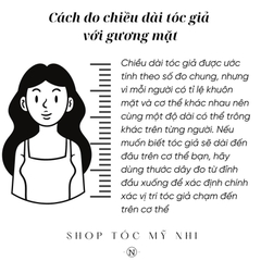 Tóc Giả Dệt Kim Thẳng Cúp dài NY10