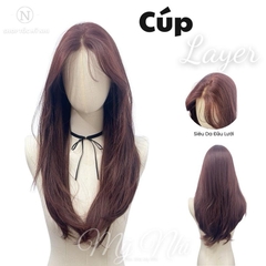 Tóc Giả Mỹ Nhi Cúp Layer Hai Mái Bay SU04 Siêu Da Đầu Lưới U (bản to) - Nữ