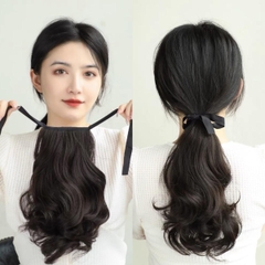 Tóc Buộc Xoăn Ngắn C25 Phụ nữ Tóc giả Dệt Tiện ích mở rộng