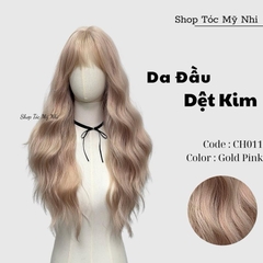 Tóc Giả Mỹ Nhi Da Đầu Dệt Kim CH011 Xù hippie dài