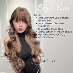 Tóc Giả Dệt Kim Mái Thưa Xoăn Thượng Hải NG01 65cm