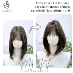 Tóc Giả Nguyên Đầu Dệt Kim Mái Thưa Ngắn Baby CH002