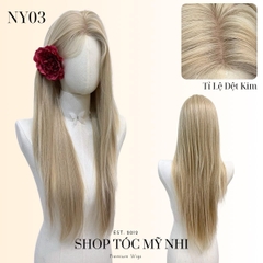 Tóc Giả Dệt Kim Thẳng Hai Mái NY03 Thẳng 65cm