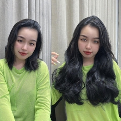 Tóc Kẹp Chữ U Xoăn Phồng Đẹp ku39 55cm