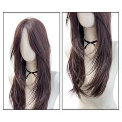 Tóc Mái Phủ Hói Siêu Da Đầu Lưới U Tóc Giả Cúp Layer MP06 55cm