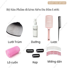 Tóc Giả Mỹ Nhi Da Đầu Lưới T CC21 Cúp Thẳng Layer dài 60cm