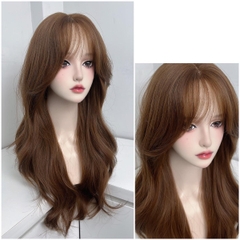 Siêu Da Đầu Tóc Giả CC02 (nhiều màu) Xoăn Sóng Lơi