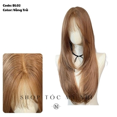 Tóc Giả Bio-Lace 3D Mái Thưa Cúp layer BL02 độ dài 60cm (Viền Da Sinh Học Skin-Fit)