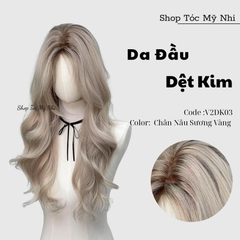 Tóc Giả Dệt Kim Xoăn Layer Mái Bay v2dk03 60cm