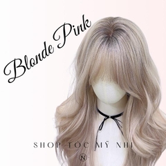 Tóc Giả Mỹ Nhi Mái Thưa Xoăn Layer Dài Màu Tóc Blonde Pink x-dk-1018 Da Đầu Dệt Kim (rẻ ngôi được)