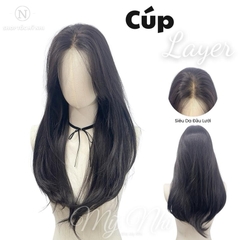 Tóc Giả Mỹ Nhi Cúp Layer Hai Mái Bay SU04 Siêu Da Đầu Lưới U (bản to) - Nữ