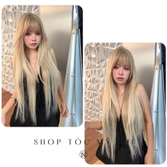Tóc Giả Dệt Kim Mái Thưa Thẳng Cúp Baby NG04 dài 70cm