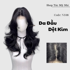 Tóc Giả Mỹ Nhi Da Đầu Tỉ Lệ Dệt Kim NY08 Xoăn Layer Lửng 45cm