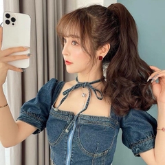 Ngoạm Tóc giả Tóc xoăn phồng MN44 Phụ nữ Tiện ích mở rộng