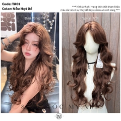 Tóc Giả Dệt Kim Hải Mái Pháp Xoăn Thượng TA01 Dài 65cm