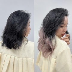 Tóc giả Kẹp U xù Gợn sóng ku17 Nhuộm