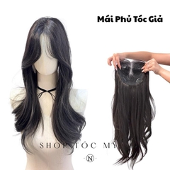 Tóc Mái Phủ Hói Siêu Lưới U Tóc Giả Mái Bay Xoăn Lơi Dài MP05 55cm