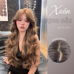 Tóc Giả Dệt Kim Hải Mái Pháp Xoăn Thượng TA01 Dài 65cm
