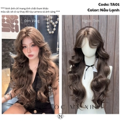 Tóc Giả Dệt Kim Hải Mái Pháp Xoăn Thượng TA01 Dài 65cm