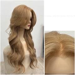 Siêu Da Đầu 6D Tóc Giả Xoăn Layer Dài 65cm 6D01