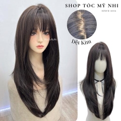 Tóc Giả  Dệt Kim Mái Thưa Cúp Baby CH009 60cm