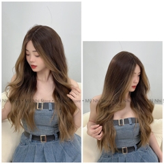 Siêu Da Đầu Nữ cc10 Nhuộm Xù Sóng (kèm dưỡng + lược + lưới + keo)
