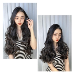 Tóc Giả Kẹp 6 Phím Xoăn 45cm - 60cm Tóc giả Dệt