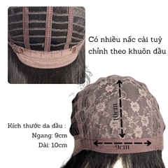 Tóc Giả Dệt Kim Mái Thưa Xoăn Layer CH007 50cm
