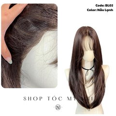 Tóc Giả Bio-Lace 3D Mái Thưa Cúp layer BL02 độ dài 60cm (Viền Da Sinh Học Skin-Fit)