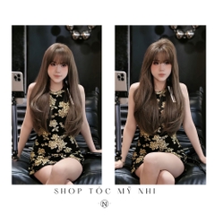 Tóc Giả  Dệt Kim Mái Thưa Cúp Layer NG03 dài 60cm