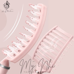 Lược Bán Nguyệt Gỡ Rối Chải Phồng Cho Tóc