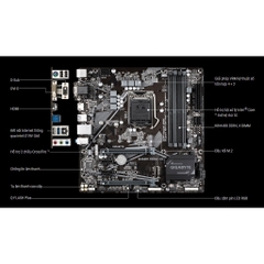 Mainboard Gigabyte B460M DS3H V2 - Socket 1200, m-ATX, 4 khe RAM DDR4