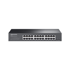 Switch để bàn Gigabit 24 cổng Mercusys MS124GS, Kích thước 13 inch, Vỏ thép, Cắm là chạy