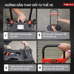 Xe đẩy đa năng 2 in 1 Fujihome FTM-150