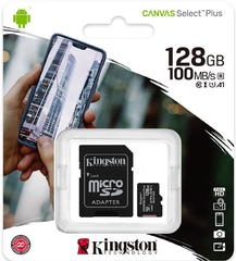 Thẻ Nhớ 128GB Kingston MICRO SD CLASS 10 | Hàng chính hãng