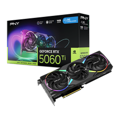 PNY GeForce RTX 5060 Ti 16GB EPIC-X RGB Overclocked Triple Fan VCG5060T16TFXXPB1-O