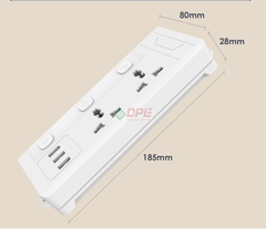 Ổ cắm điện đa năng Deli T709