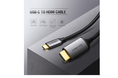 Cáp USB Type C to HDMI dài 3M Ugreen 50766 hỗ trợ 4K@60Hz | Hàng chính hãng