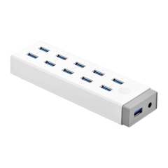 Hub đa chức năng 10 cổng USB 3.0 Ugreen 20297 kèm sạc điện thoại, máy tính bảng... | Hàng chính hãng