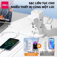 Ổ cắm điện đa năng Deli T426